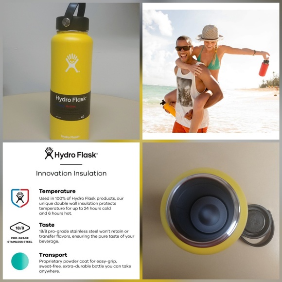 40 oz lemon hydro flask